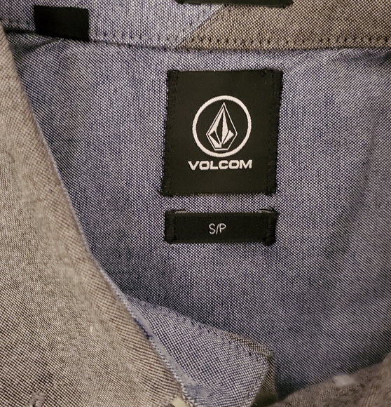 Volcom Men's Short Sleeve Shirt Size Small S Gray Skate Surf - Picture 4 of 5